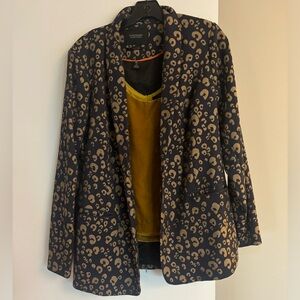 Scotch & Soda Leopard Print Jacquard blazer & pants